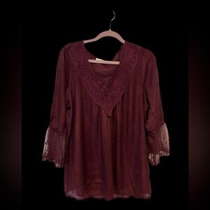 Indigo Soul Lace Top